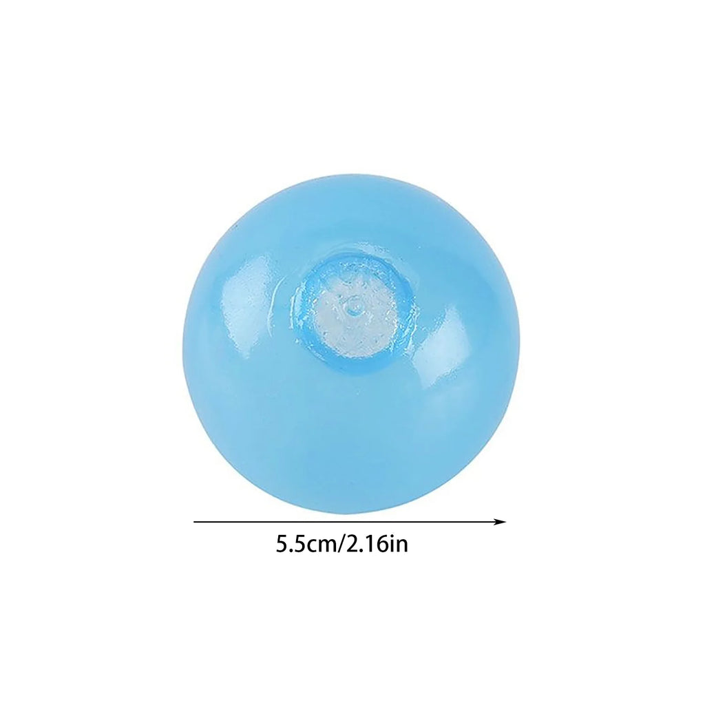 Luminous sticky target ball, wall ball, pressure relief ball, TPR interactive suction top ball, dart sticky ball, random color
