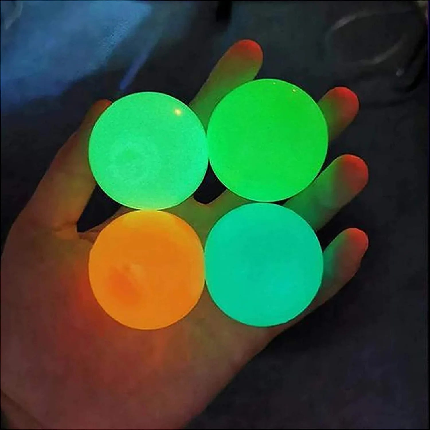 Luminous sticky target ball, wall ball, pressure relief ball, TPR interactive suction top ball, dart sticky ball, random color