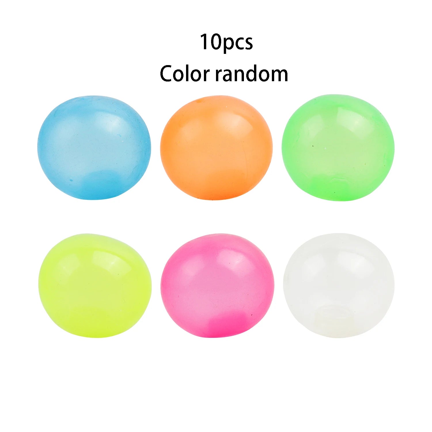 Luminous sticky target ball, wall ball, pressure relief ball, TPR interactive suction top ball, dart sticky ball, random color