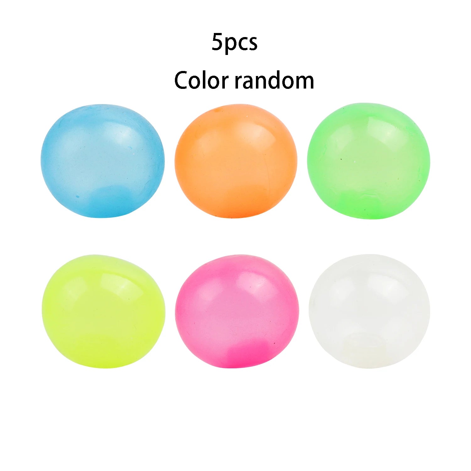 Luminous sticky target ball, wall ball, pressure relief ball, TPR interactive suction top ball, dart sticky ball, random color